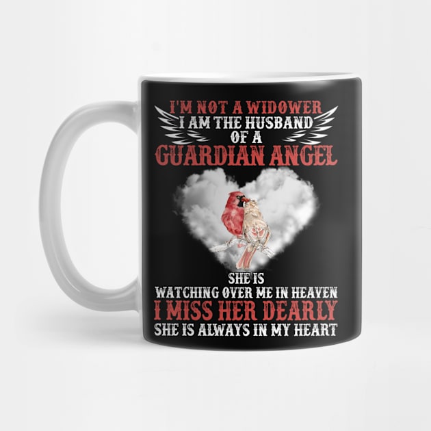 I Am Not Widower I Am A Husband Of A Guardian Angel by DMMGear